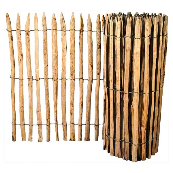 T&J ROLLO-Lattenzaun, Lattenabstand 4 cm, Höhe 60 cm, Rollenlänge 10 m, 34811