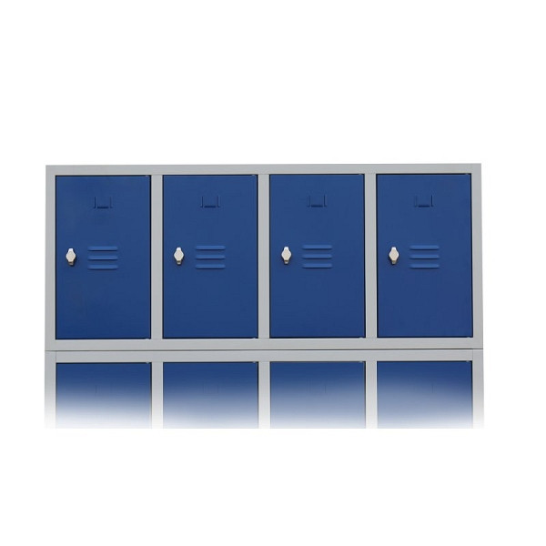 Lüllmann Aufsatzschrank, 500 x 1170 x 500 mm, lichtgrau/enzianblau, 524641