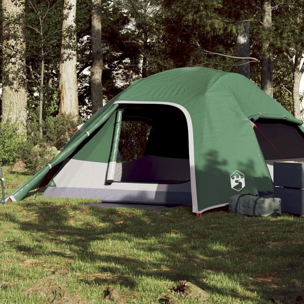 vidaXL Kuppel-Campingzelt 4 Personen Grün Wasserdicht, 94719