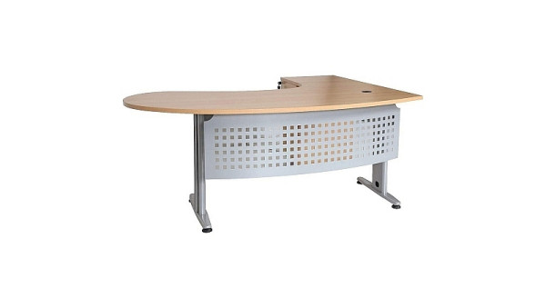 Mades Schreibtisch, Chefschreibtisch, Winkelschreibtisch "Gela", Buche, links gewinkelt, MAG1016180bu L