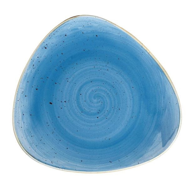 Churchill Stonecast Dreieckiger Teller, Kornblumenblau, 197 mm, (12 Stück), DF771