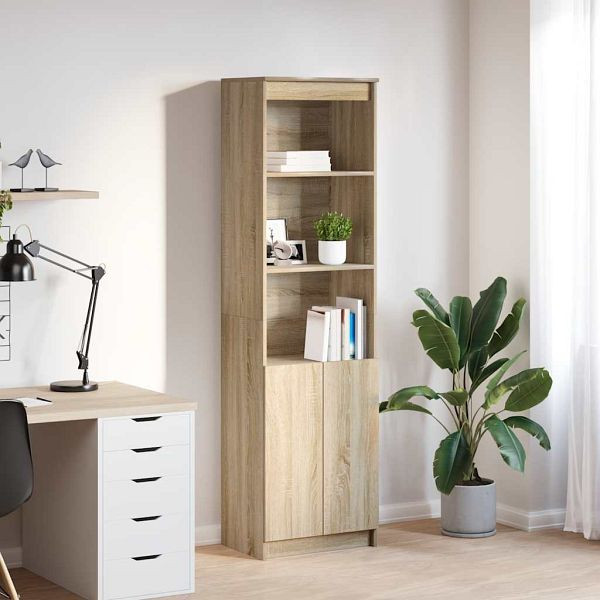 vidaXL Highboard Sonoma-Eiche 50x35x180 cm Holzwerkstoff, 3328464