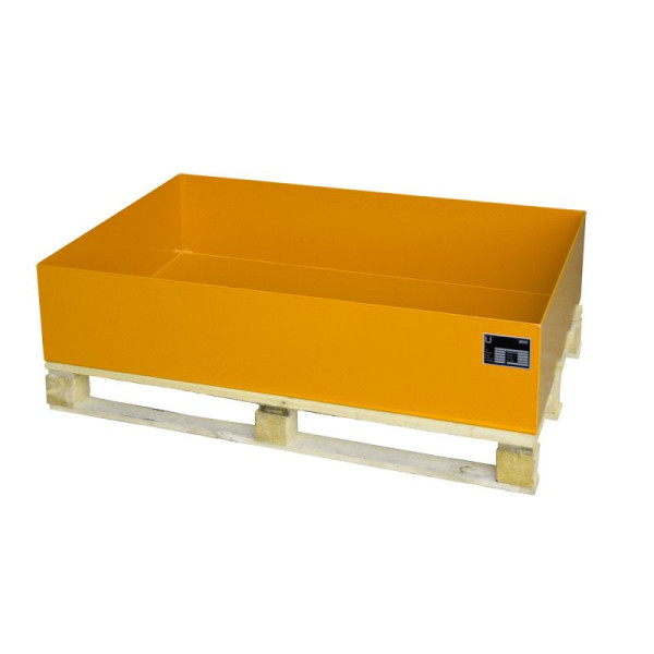 STEIN HGS Auffangwanne Serie 2000, 224 Liter, RAL 2000 gelborange, Gesamthöhe 260 mm, lackiert, Kleingebinde, ohne Gitterrost, 79194.0013