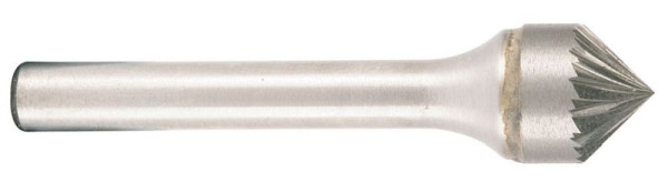 Projahn Hartmetallfräser Form K Kegel 90° d1 16.0 mm, Schaft-Durchmesser 6.0 mm Kreuzverzahnung, 701066160