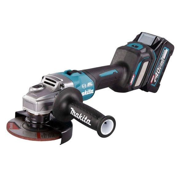 Makita Akku-Winkelschleifer 40 V max. 2 Akkus + Ladegerät im MAKPAC, GA023GM201