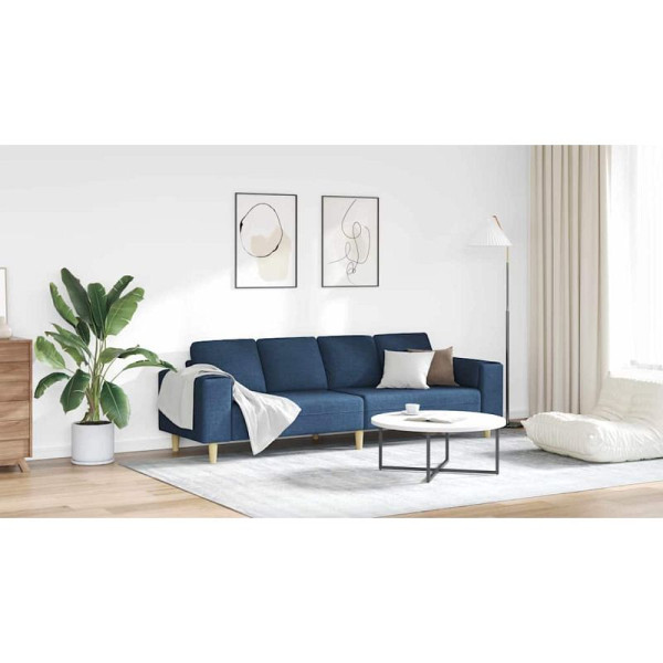 vidaXL Sofa Set Blau Stoff, 3335088, 8721158899613