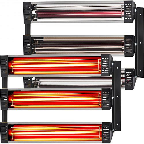 VEVOR Infrarot-Heiz-Sprühkabinenlampe zum Lackieren, 2 Sets, 3000 W, 2G3000WKQD0000001V2