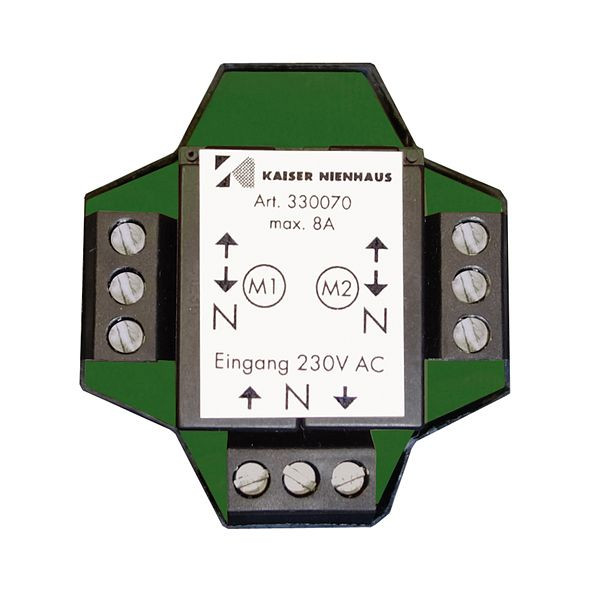 Kaiser Nienhaus Mehrfachsteuergerät 230V, UP, für 2 Motoren, ohne Netzanschluss, 330070