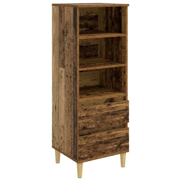 vidaXL Highboard Altholz 40 x 36 x 110 cm Holzwerkstoff, 8009865