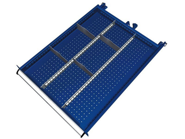 KLW Einteilungsmaterialsatz für Schubladen Fachhöhe 50 mm in SEB - Schrank, Schrankgröße 572 x 750 mm B x T, B05, SEB-B05-032