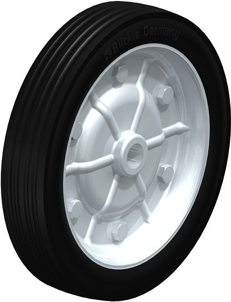 Blickle V 302/25-50R Rad aus Vollgummi, Schwarz, 584490