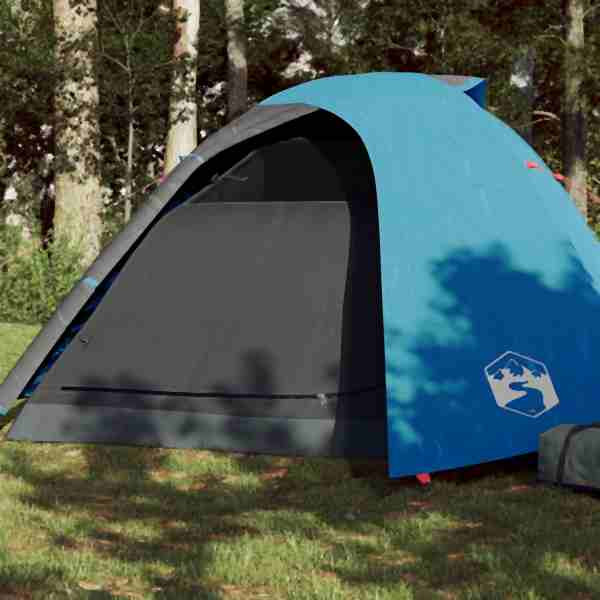 vidaXL Kuppel-Campingzelt 4 Personen Blau Wasserdicht, 94336