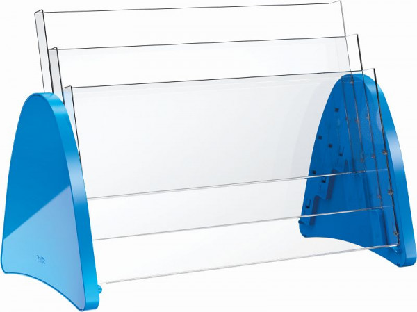 helit Tischprospekthalter "the parable" 3 x DIN A3 quer, blau, H6270834
