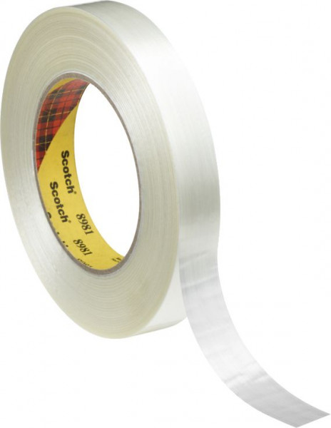 3M Scotch Filamentklebeband 8981, transparent, 50 m x 25 mm, VE: 36 Rollen, 7000095576