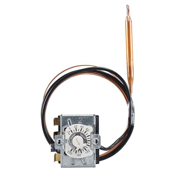 JUMO Temperaturwächter mit Umschaltkontakt, 0 bis 200 °C, Fernleitung 2000mm, VE: 5 Stück, 60003224