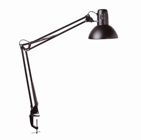 MAUL Tischleuchte MAULstudy, mit Klemme, ohne Leuchtmittel E27, schwarz, 8230590