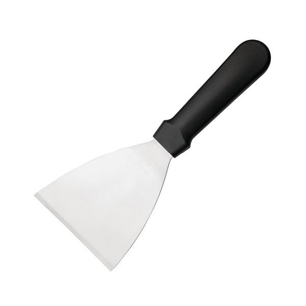 Jantex Grill Schaber aus Edelstahl, Kunststoffgriff mit 127 mm, starr, D394