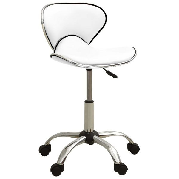 vidaXL Bürostuhl Weiß Kunstleder, elegant, Stil und Funktionalität, 3088625