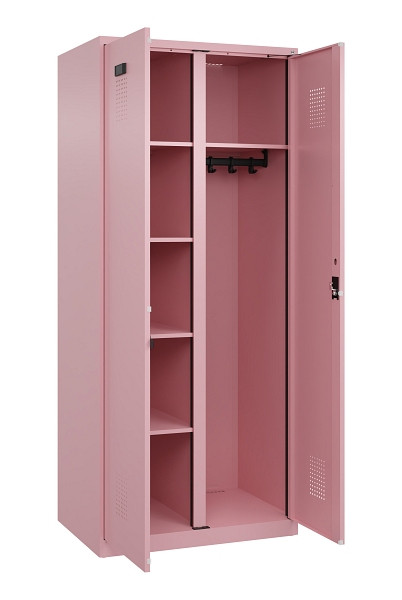 C+P Wäsche-/Garderobenspind Evolo PLUS, 2 Abteile, 1850x800x500mm, 3015/3015, Zylinderschloss, 049600-22 S10051