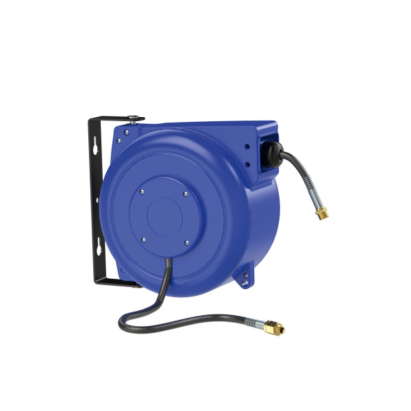 Riegler Schlauchaufroller,Druckluft/Wasser,PVC-Schlauch ø 12x8,R1/4-R3/8, 8m, 206189