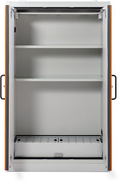Cemo Fassschrank PROline 12/20 Typ 90 66 l BAW, 2 EB, Tür Orange RAL 2008, 12039
