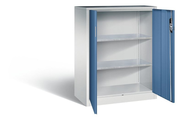C+P Werkzeugschrank Acurado, H1200xB930xT500mm, Farbe: Lichtgrau / Fernblau, Muldengriff, 8521-000 S10154