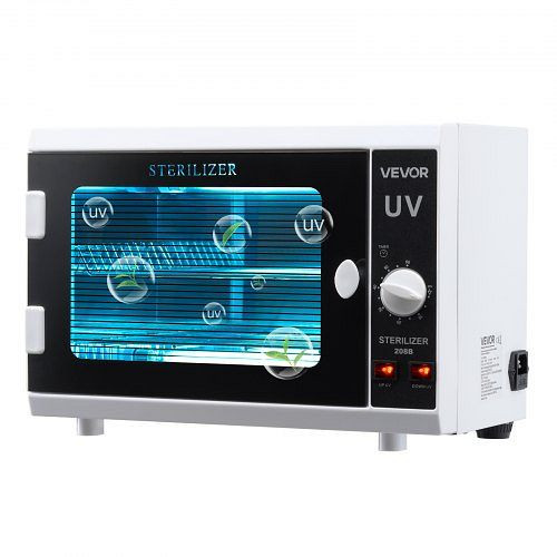 VEVOR UV Sterilisator Nagelreiniger (12L/12W) mit Timer & Knopfsteuerung, Tür aus gehärtetem Glas, ZWXXDQ12LJXX6GOKT001V2