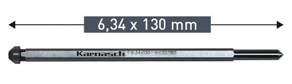 Karnasch Auswerferstift 6,34x130mm, VE: 8 Stück, 201160