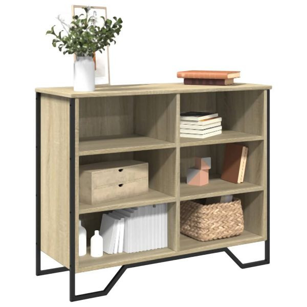 vidaXL Sideboard Sonoma-Eiche 91x35,5x74,5 cm Holzwerkstoff, 848550