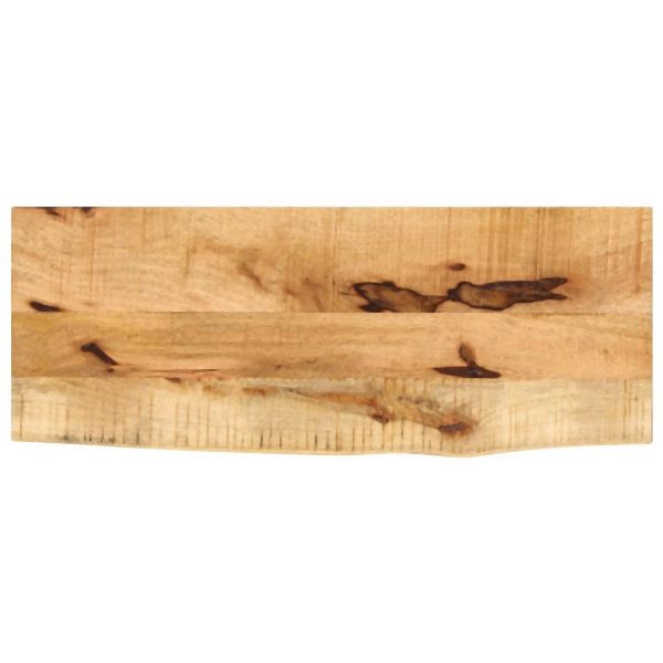 vidaXL Tischplatte 70x40x3,8 cm Baumkante Massivholz Raues Mangoholz, 370393