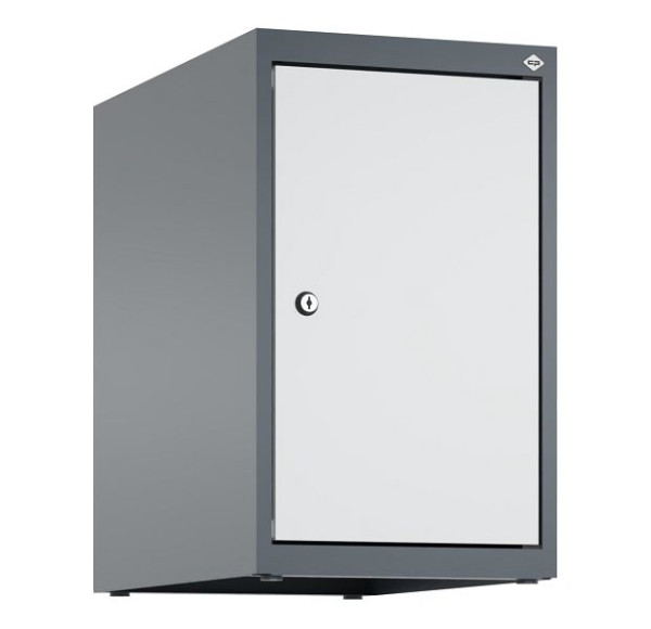 C+P Schrankaufsatz Classic PLUS, Aufsatzschrank, 7016/7035, Zylinderschloss, 500x300x500mm, 1 Abteil, 080090-10 S10028