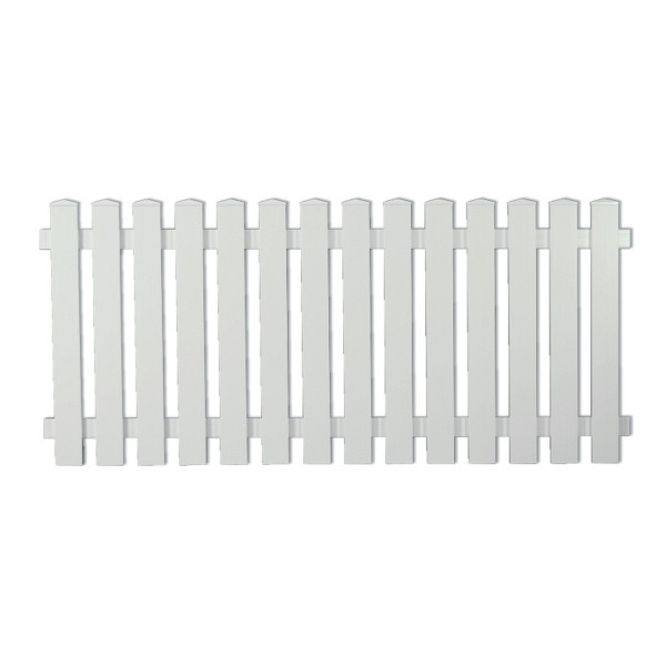 T&J LIGHTLINE Vorgarten gerade, weiß, 180 x 80 cm, 46295