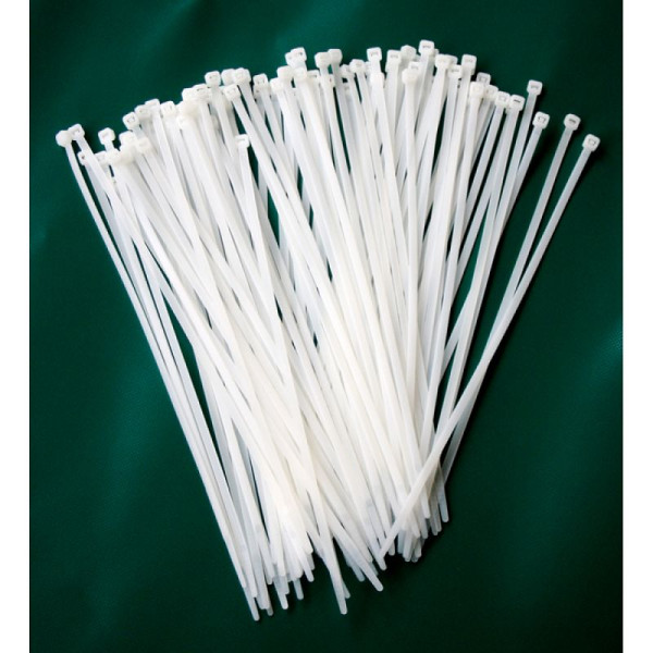 Stein HGS Kabelbinder für Sichtschutzplanen 4,8 x 300 mm, weiß, VE: 100 Stück, 12540