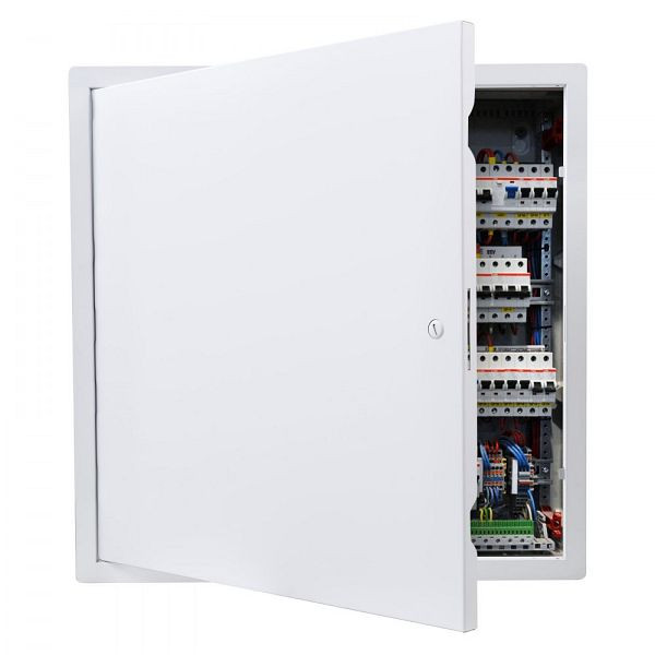 VEVOR Revisionsklappe 489x489 mm, Verzinkter Stahl, Schlitzverschluss, für Deckenmontage, Einbaumaß 467,5x467,5 mm, JSJXMB1818INO7ZVY001V0