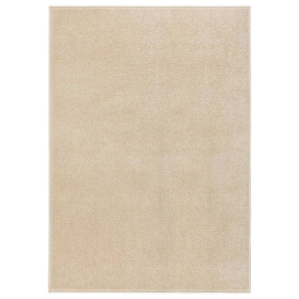 vidaXL Teppich Kurzflor 240x340 cm Beige, Top-Qualität, 340335
