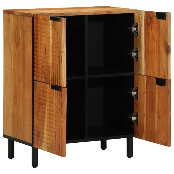 vidaXL Sideboard 60x33x75 cm Aus massivem Akazienholz, 4017782