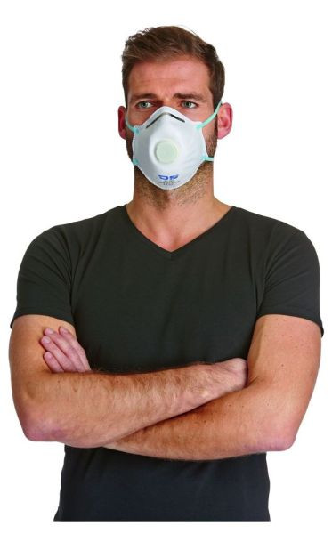DS SafetyWear FFP2-Feinstaubmaske, mit Ausatemventil, Muschelform, VE: 240 Stück, P2V