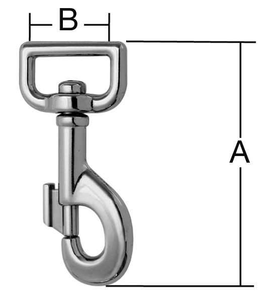 Vormann Karabiner für Gurte bis 25mm vernickelt, VE: 5 Stück, 007900258AV