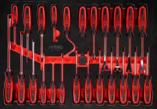 KS Tools PERFORMANCEplus Werkzeugsatz 24-teilig Schraubendreher, 811.3024