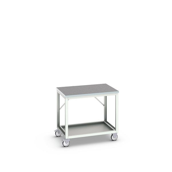 bott verso mobile Werkbank (Linoleum-Platte) mit Querstrebenset und Ablageboden, BxTxH: 1000 x 800 x 930 mm, 16922111.16
