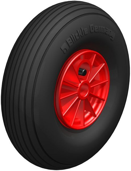 Blickle PK 260/20-75G-ROT Rad, Luftreifen, Schwarz, 539320