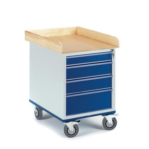 Rollcart Roll-Schubladenschrank (700x500), Tragkraft: 150 kg, 07-4357