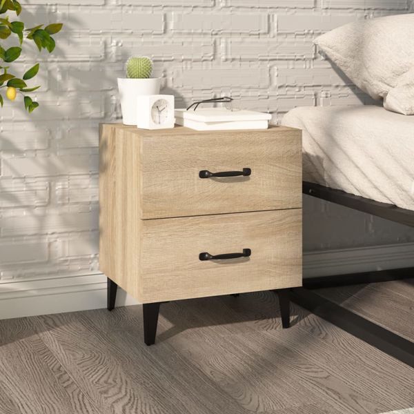 vidaXL Nachttisch Sonoma-Eiche 40x35x47,5 cm, 811994