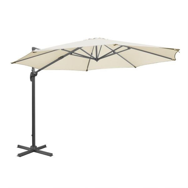 Bolero Venice Hochleistungs-Sonnenschirm, cremefarben, 3,5 m, FU507
