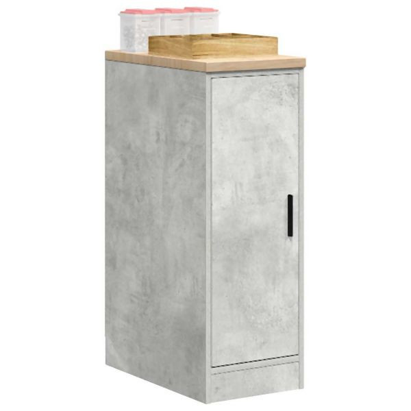 vidaXL Garagen-Aufbewahrungsschrank Betongrau Massivholz Kiefer, 860556
