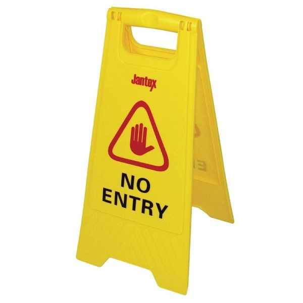 Jantex Warnschild "No Entry", 2-seitig bedruckt, freistehend, L434
