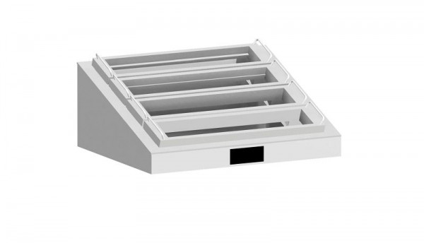 bott CNC cubio Auszug für 4 Werkzeugträger BxTxH: 800 x 650 x 220 mm, RAL 7035, 40523003.16V