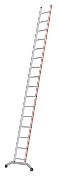 HYMER Sprossenanlegeleiter, 16 Sprossen, Länge 4,68 m, 601116