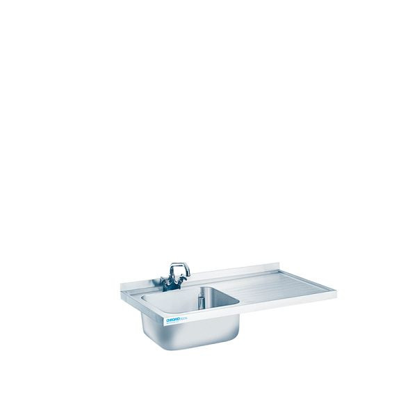 CHROMOnorm Spülenabdeckung mit 1 Becken Links, ohne Beckenverkleidung - 1200x700x50 mm, SA0612C1L00