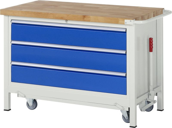 RAU Absenkbare Werkbank 8000 - Modell 8357, B1250 x T700 x H880 mm, 15-8357A2-127B4F.11